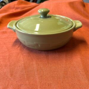 Small  Longaberger casserole dish with lid